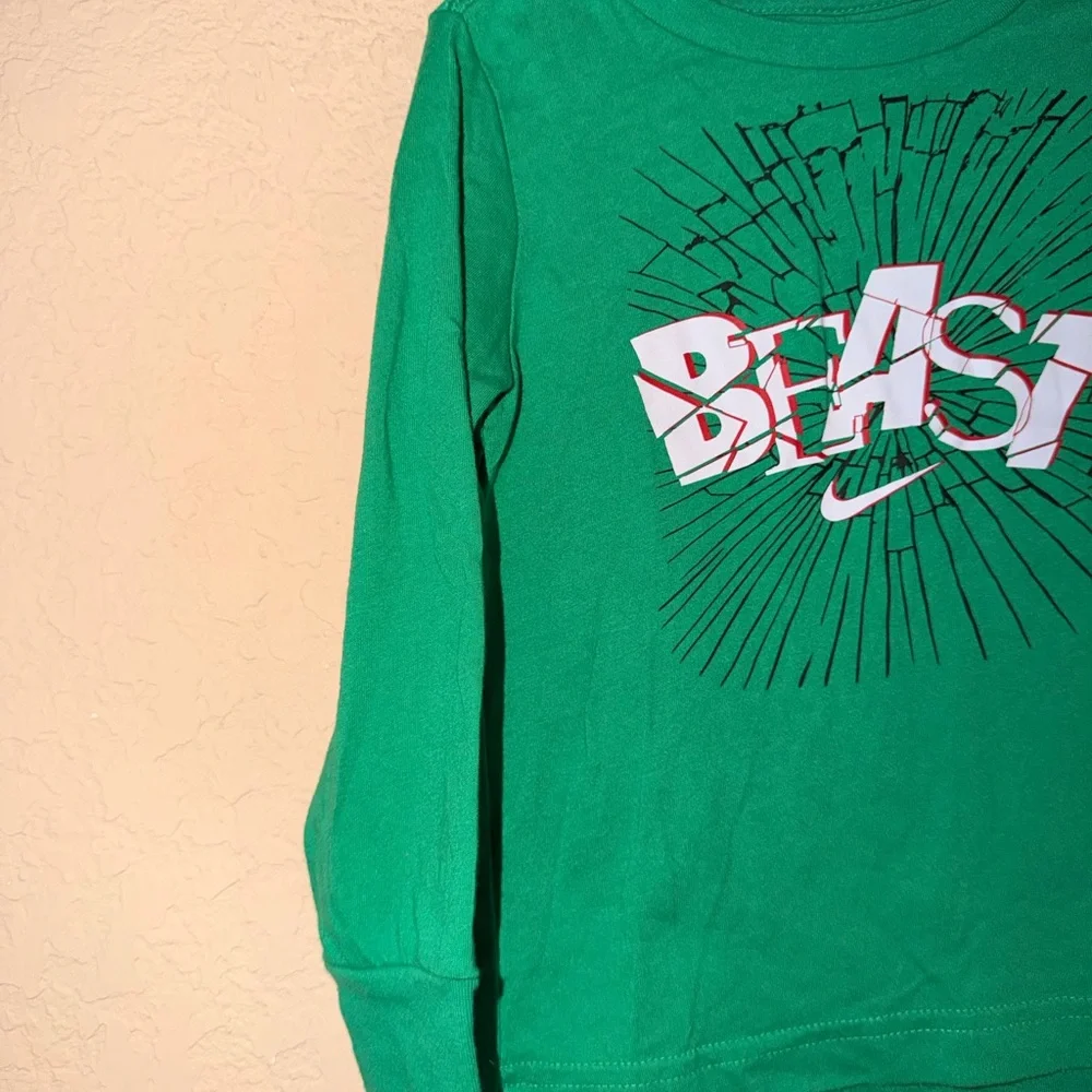 Nike Green BEAST  Long Sleeve Shirt - Size 3T